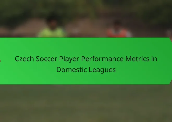 Czech Soccer Player Performance Metrics in Domestic Leagues