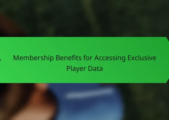 Membership Benefits for Accessing Exclusive Player Data
