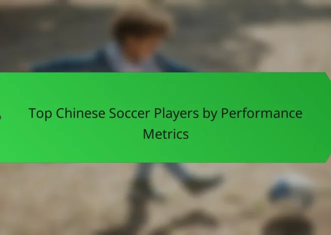 Top Chinese Soccer Players by Performance Metrics