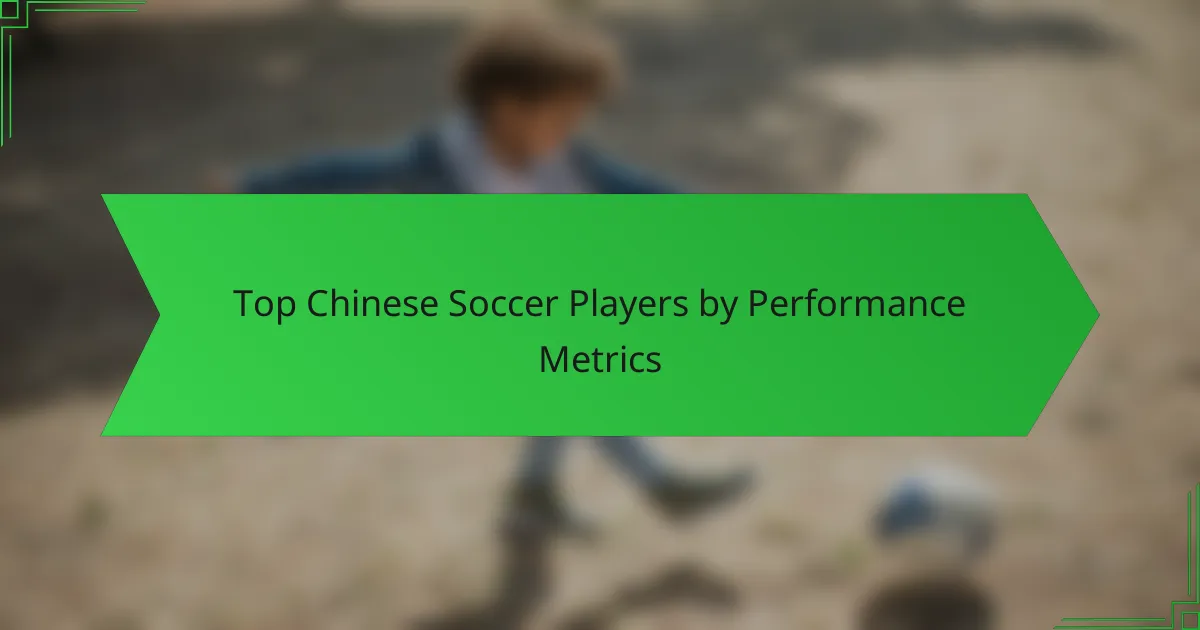 Top Chinese Soccer Players by Performance Metrics
