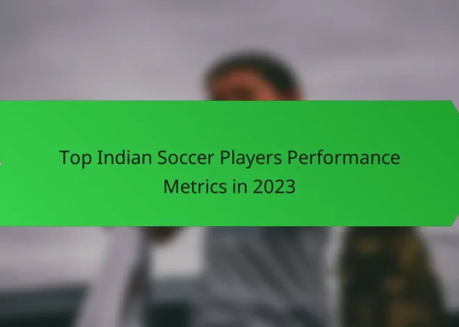 Top Indian Soccer Players Performance Metrics in 2023