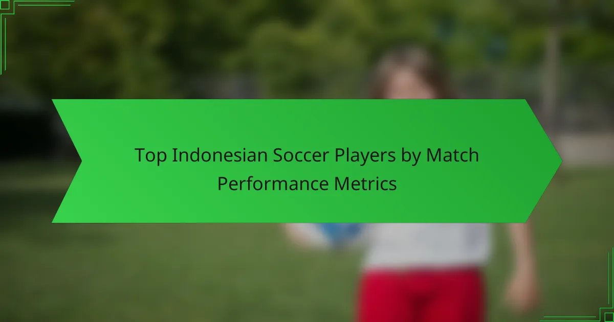 Top Indonesian Soccer Players by Match Performance Metrics
