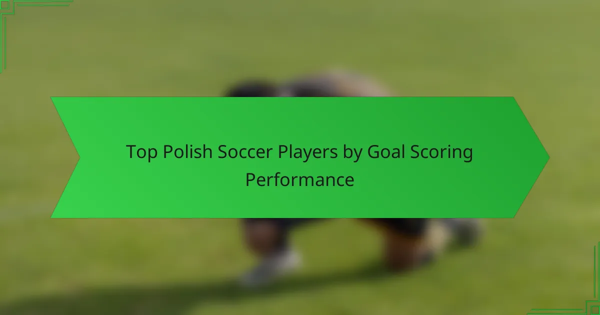 Top Polish Soccer Players by Goal Scoring Performance
