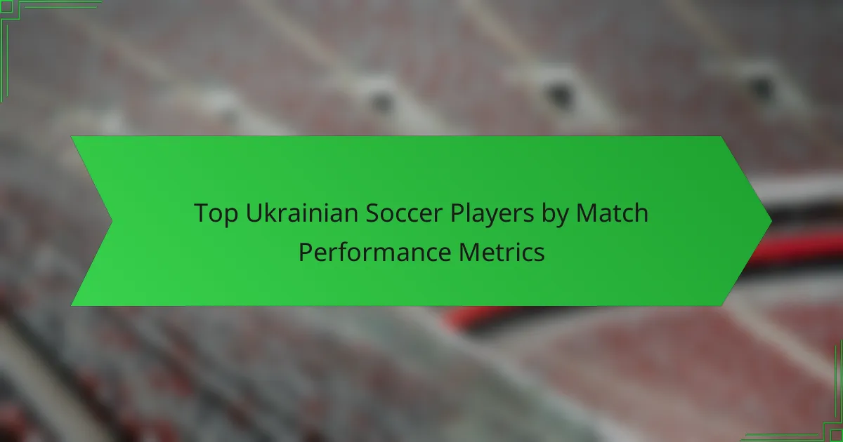 Top Ukrainian Soccer Players by Match Performance Metrics