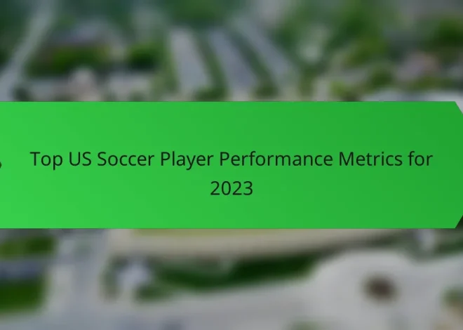 Top US Soccer Player Performance Metrics for 2023